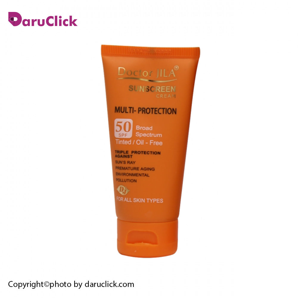140.jpg کرم ضدآفتاب رنگی مولتی پروتکشن SPF 50 دکتر ژیلا - Image 1