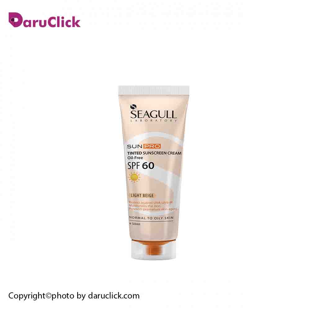 196.jpg کرم ضدآفتاب رنگی SPF60 سی گل - Image 1