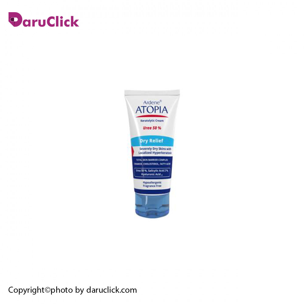 453-1.jpg کرم لایه بردار قوی حاوی 50 درصد اوره DRY RELIEF آتوپیا آردن - تصویر 1