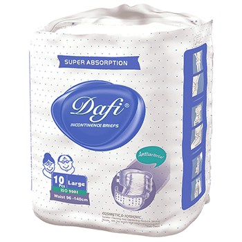 Adult-Protective-Diaper-Dafi-Large-10pcsf283b6-3.jpg پوشک کامل بزرگسال دافی مدل Large بسته ۱۰ عددی - Image 1