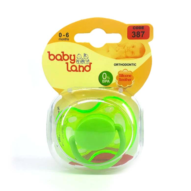 Baby-Land-387-Pacifier-Size-1.jpg پستانک ارتودنسی صفر تا 6 بی بی لند - تصویر 1