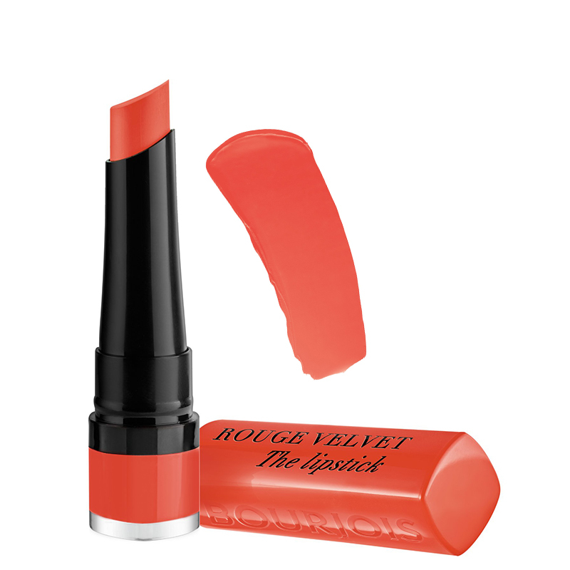 Bourjois-Rouge-Velvet-Matt-24h-Lipstick-No.06-Abrico-Dabra.jpg رژ لب جامد مات ۲۴ ساعته Rouge Velvet بورژوآ - تصویر 1