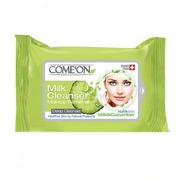ComeOn-Cleaning-Milk-Pad-20pcs-1.jpg دستمال شیر پاک کن آرایش کامان - Image 1