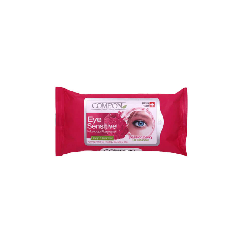 ComeOn-Eye-Mskeup-Remover-Wipes-10pcs.jpg دستمال مرطوب پاک کننده آرایش چشم حساس کامان - Image 1