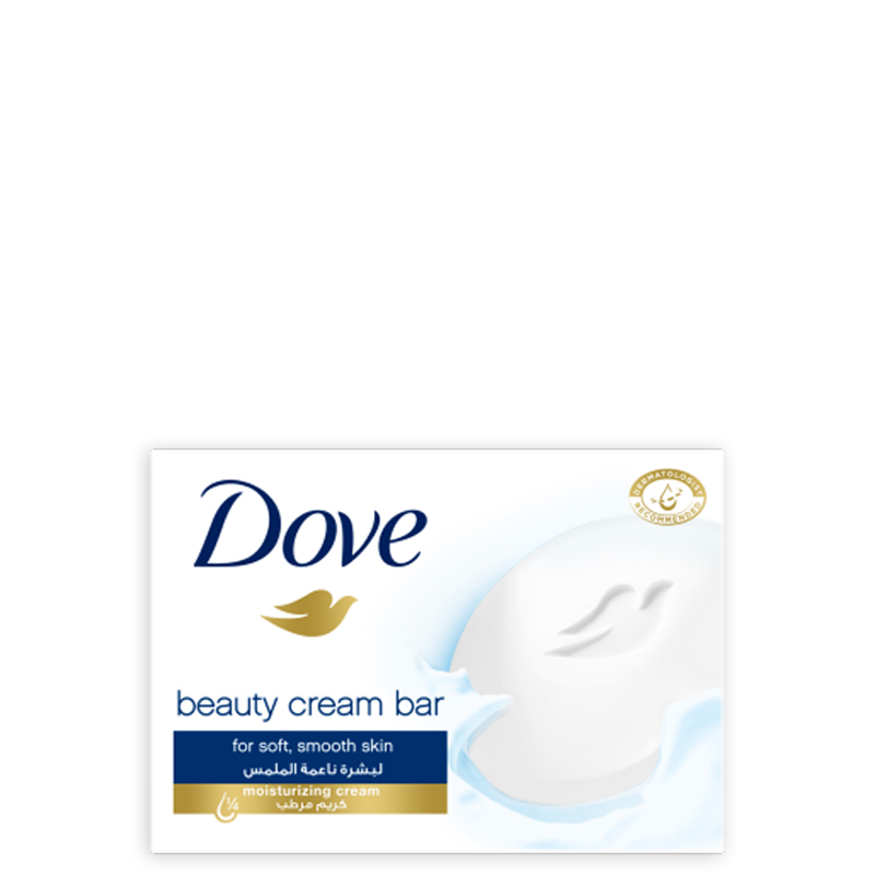 Dove-White-Beauty-Bar-135gr.jpg صابون وایت بیوتی کرمی داو - تصویر 1