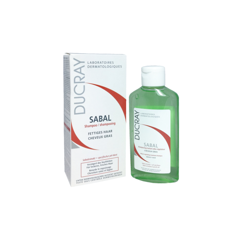 Ducray-Sabal-Greasy-Hair-Shampoo-200-ml.jpg شامپو موهای چرب سابال دوکری - Image 1