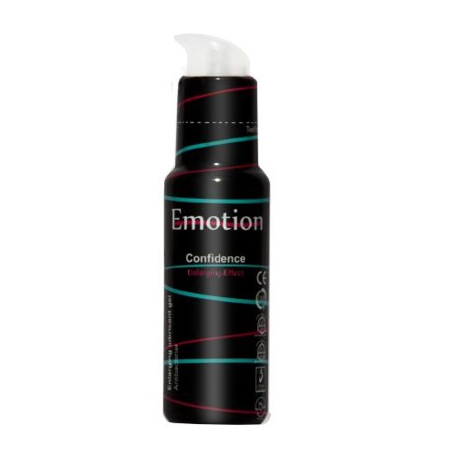 Emotion-Confidence-Black-Gel-For-Men-75-ml.jpg ژل آمیزشی مشکی حجم دهنده ایموشن 65 میل - Image 1