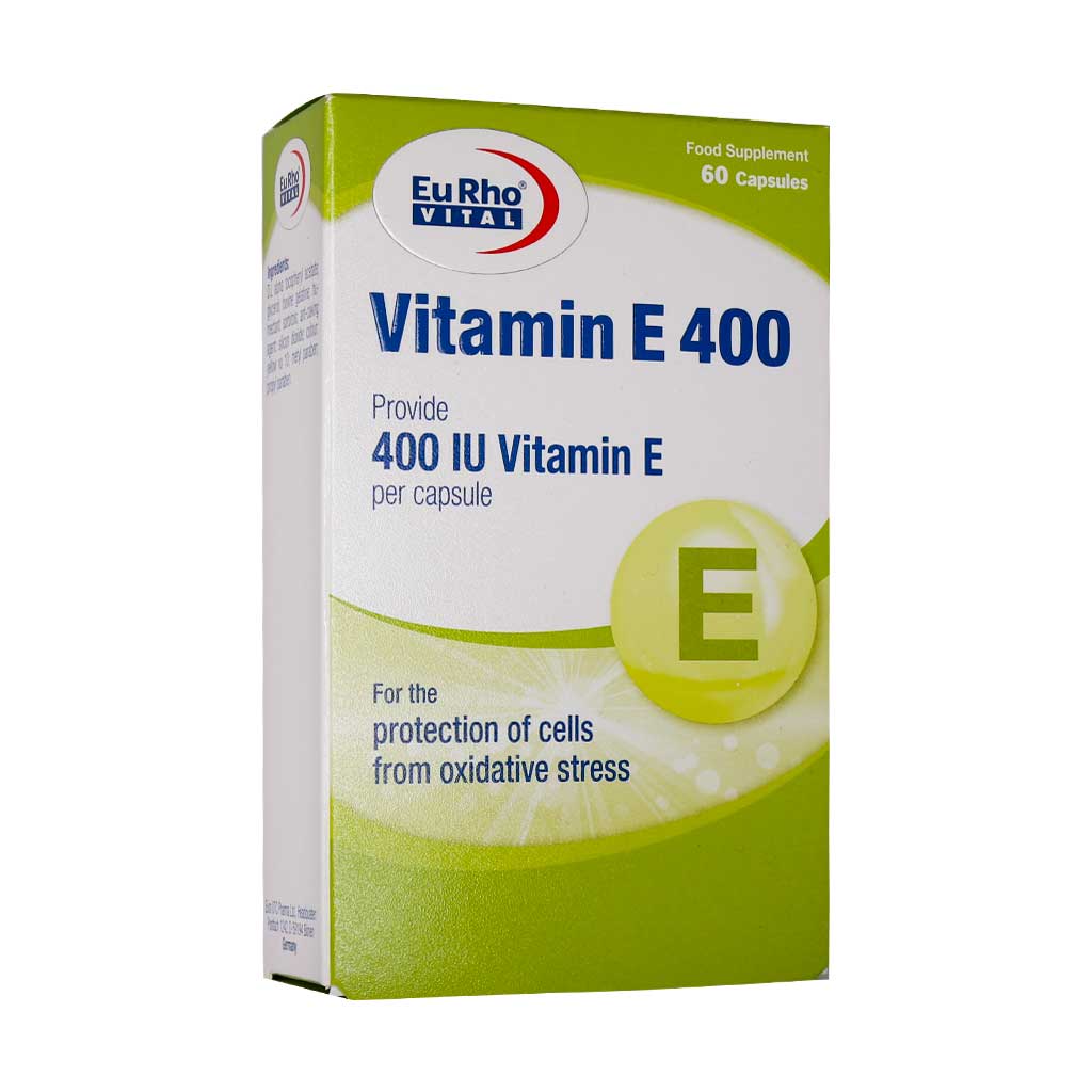 کپسول ژلاتینی ویتامین E 400 واحد یورو کپسول ویتامین E 400 یوروویتال - Image 1