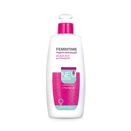 Femintime-hygiene-cleansing-gel-neuderm.jpg ژل بهداشتی بانوان فم اینتیم نئودرم - Image 1