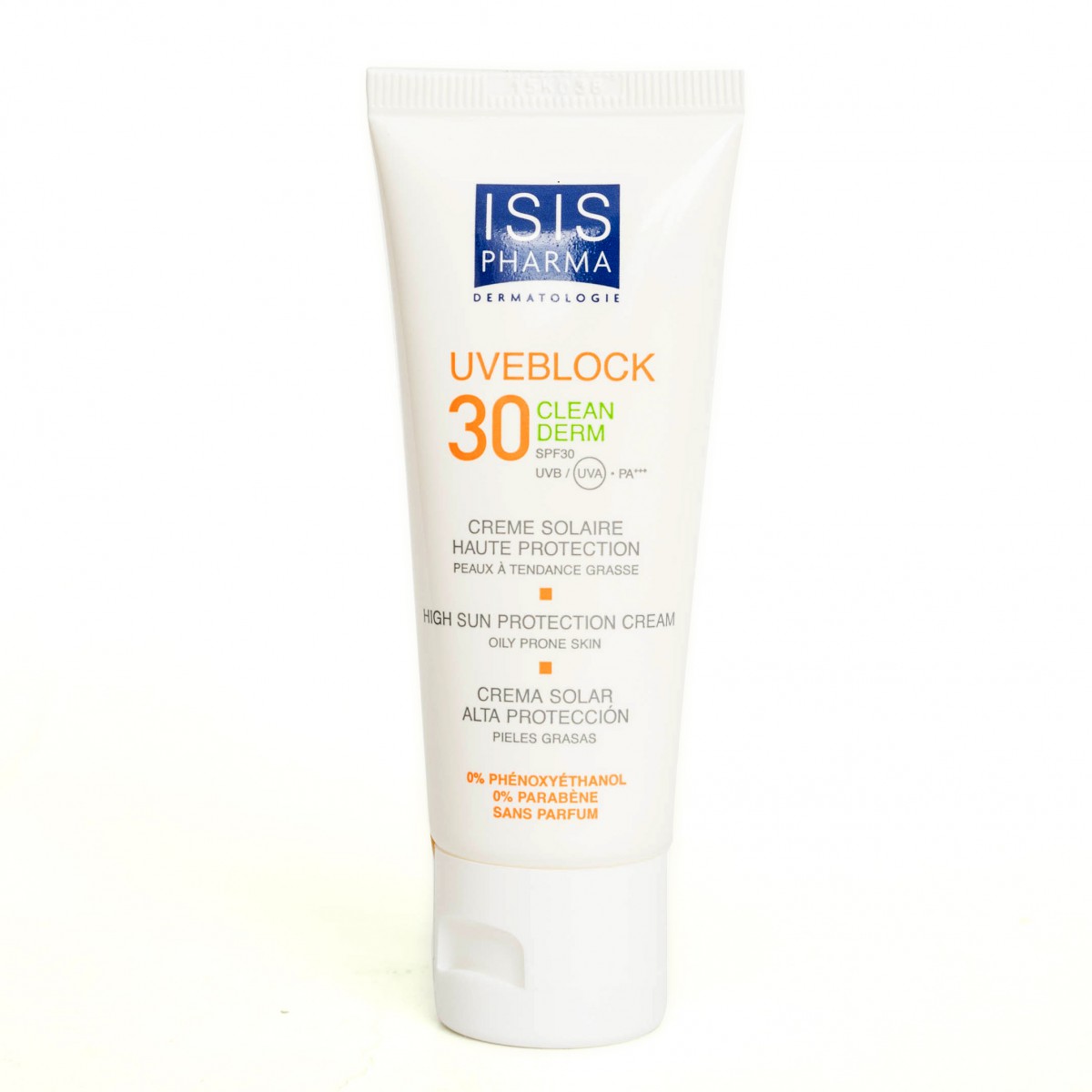 Isis-Pharma-UVEBlock-Clean-Derm-40ml.jpg کرم ضدآفتاب SPF30 کلین درم آیسیس فارما - Image 1