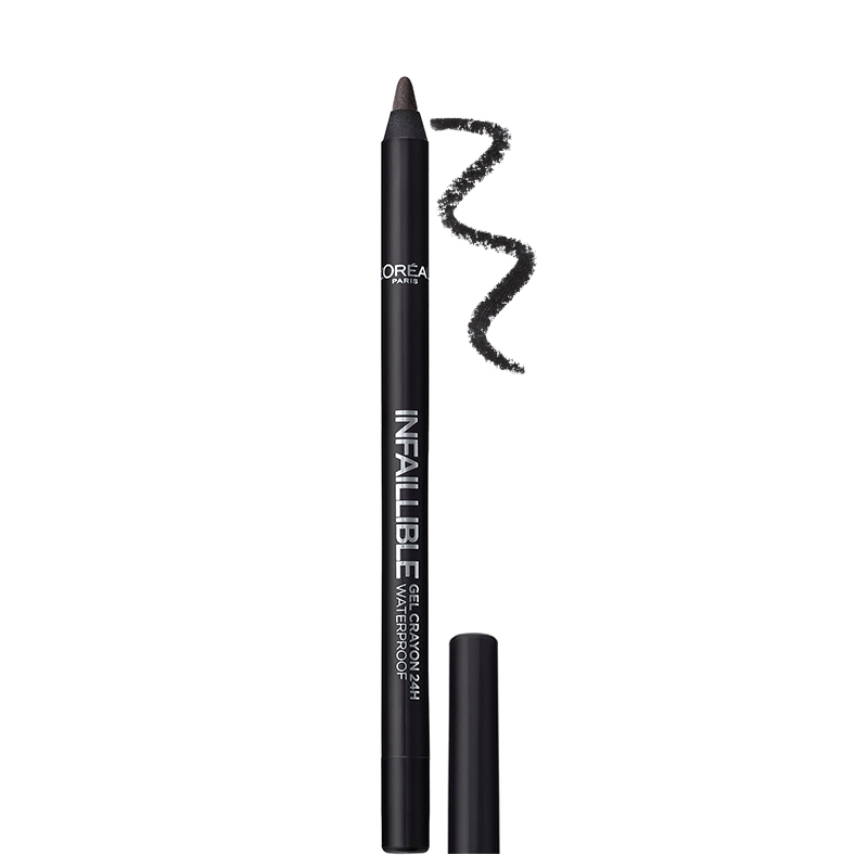 Loreal-Paris-Infallible-Water-Proof-Gel-Crayon-Eyeliner-24H-01-Back-To-Black.jpg مداد چشم ژلی ضد آب ۲۴ ساعته Infallible لورال - Image 1