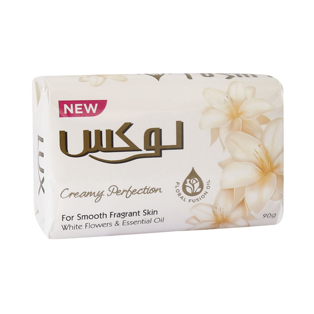 Lux-Creamy-Perfection-Extract-white-Flowers-Soap.jpg صابون حاوی عصاره گل های سفید لوکس - Image 1