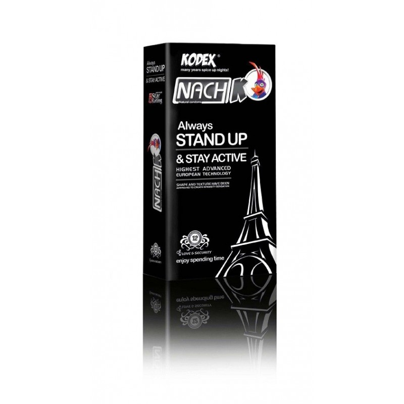 Nach-Kodex-Stand-Up-Classic-Condoms-12pcs.jpg کاندوم استند آپ کلاسیک ناچ کدکس - تصویر 1