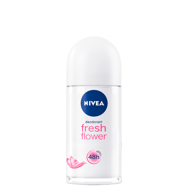 Nivea-Fresh-Flower-Roll-On-Deodorant-50ml.jpg نیوا-رول زنانه فرش فلاور 50 میل - Image 1