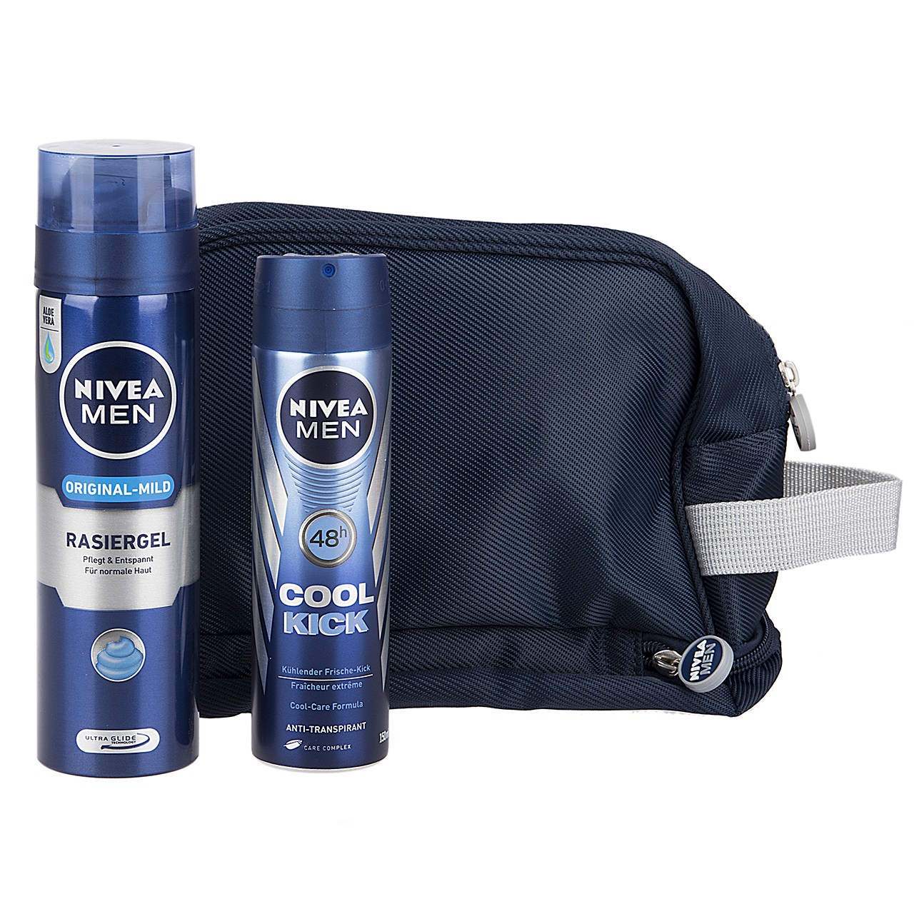 Nivea-Sensetive-Male-Grooming-Value-Kit.jpg ست هدیه بهداشتی آقایان نیوآ(ضدآفتاب-لوسیون برنزه کننده هویج-کیف-توپ ساحلی) - Image 1