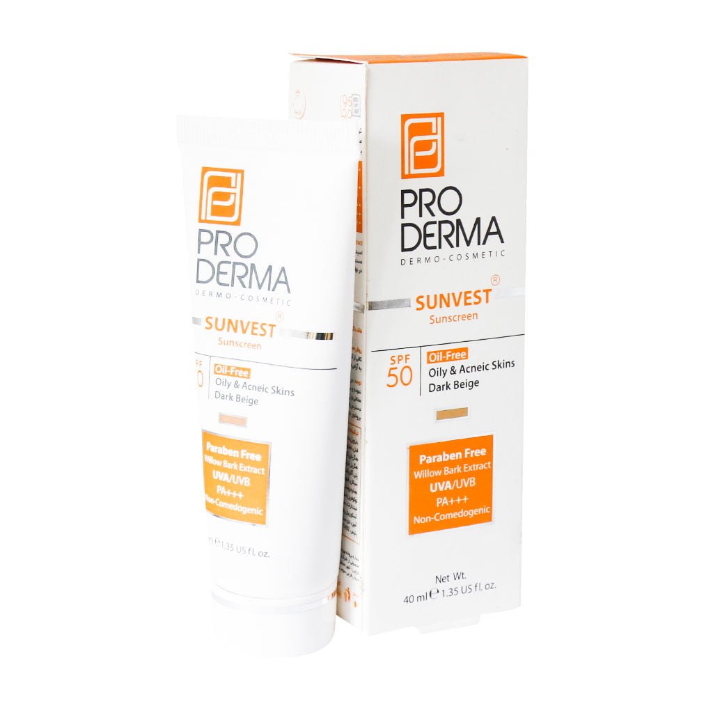 Pro-Derma-Sunscreen-SPF50-Oil-Free-cream.-1.jpg کرم ضد آفتابSPF50 فاقد چربی بی رنگ پرودرما - Image 1