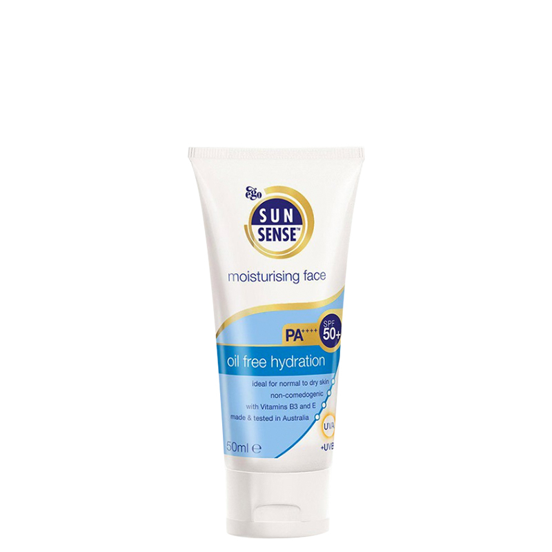 Sunsense-Sunscreen-Moisturising-Face-Cream-SPF50.jpg ضد آفتاب مرطوب کننده سان سنس SPF50 ایگو کیووی - تصویر 1