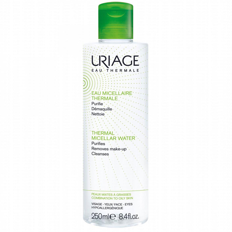 Uriage-Thermal-Micellar-Water-For-Oily-Skins-1.jpg پاک کننده آرایش مناسب پوست مختلط تا چرب اوریاژ - تصویر 1