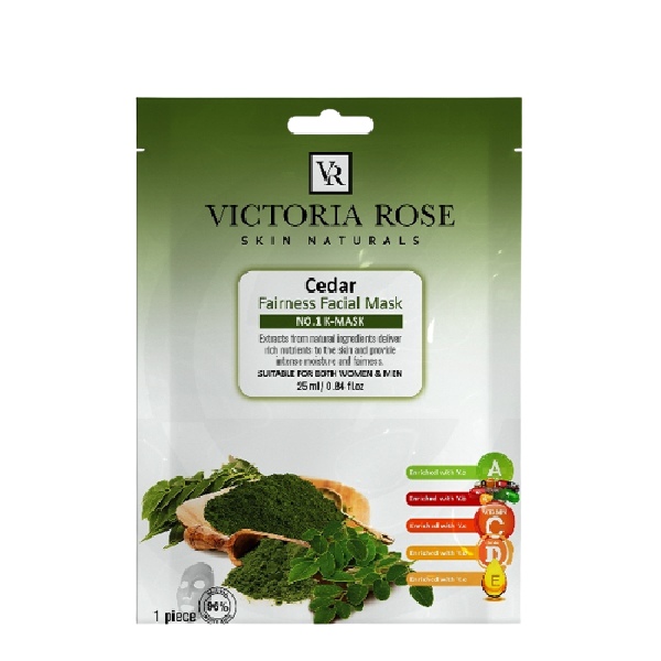 VICTORIA-ROSE-CEDAR-FACE-SHEET-MASK.jpg ماسک ورقه ای صورت سدر ویکتوریا رز - Image 1