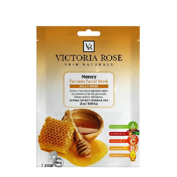 VICTORIA-ROSE-HONEY-FACE-SHEET-MASK-1.jpg ماسک ورقه ای صورت عسل ویکتوریا رز - تصویر 1