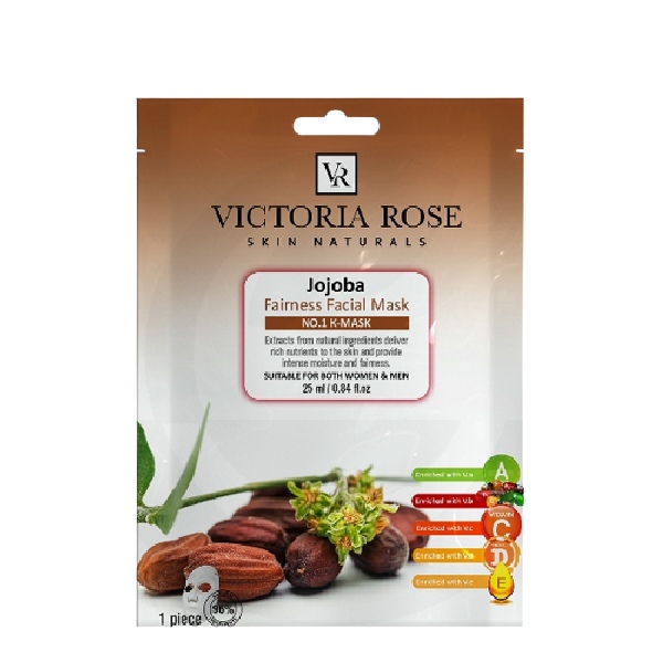 VICTORIA-ROSE-JOJOBA-FACE-SHEET-MASK-1.jpg ماسک ورقه ای صورت جوجوبا ویکتوریا رز - Image 1