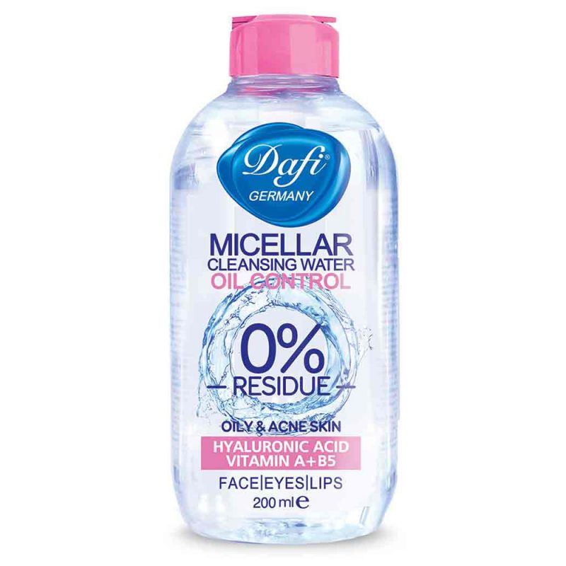 dafi-micellar-water-oil-control-200ml-149270041902.jpg محلول میسلار واتر پوست چرب و آکنه ای دافی - تصویر 1