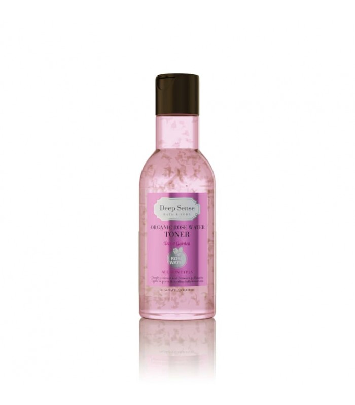 organic-rose-water-toner-deep-sense.jpg تونر پاک کننده و مرطوب کننده گلاب دیپ سنس - Image 1