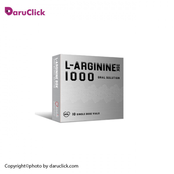 ویال خوراکی ال آرژینین 1000 میلی گرم بی اس کی