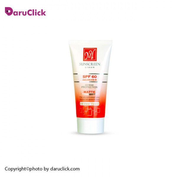 کرم ضد آفتاب ضد چروک فاقد چربی رنگی SPF 50 مای