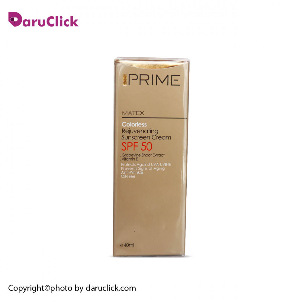 -جوان-کننده-spf-50-فاقد-رنگ.jpg پرایم کرم ضد آفتاب جوان کننده بی رنگ SPF50 - تصویر 1