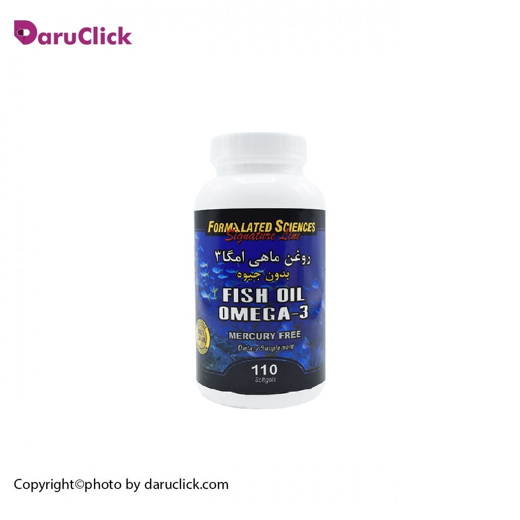 .jpg سافت ژل روغن ماهی امگا 3 بدون جیوه فرمولیتد ساینسز - Image 1