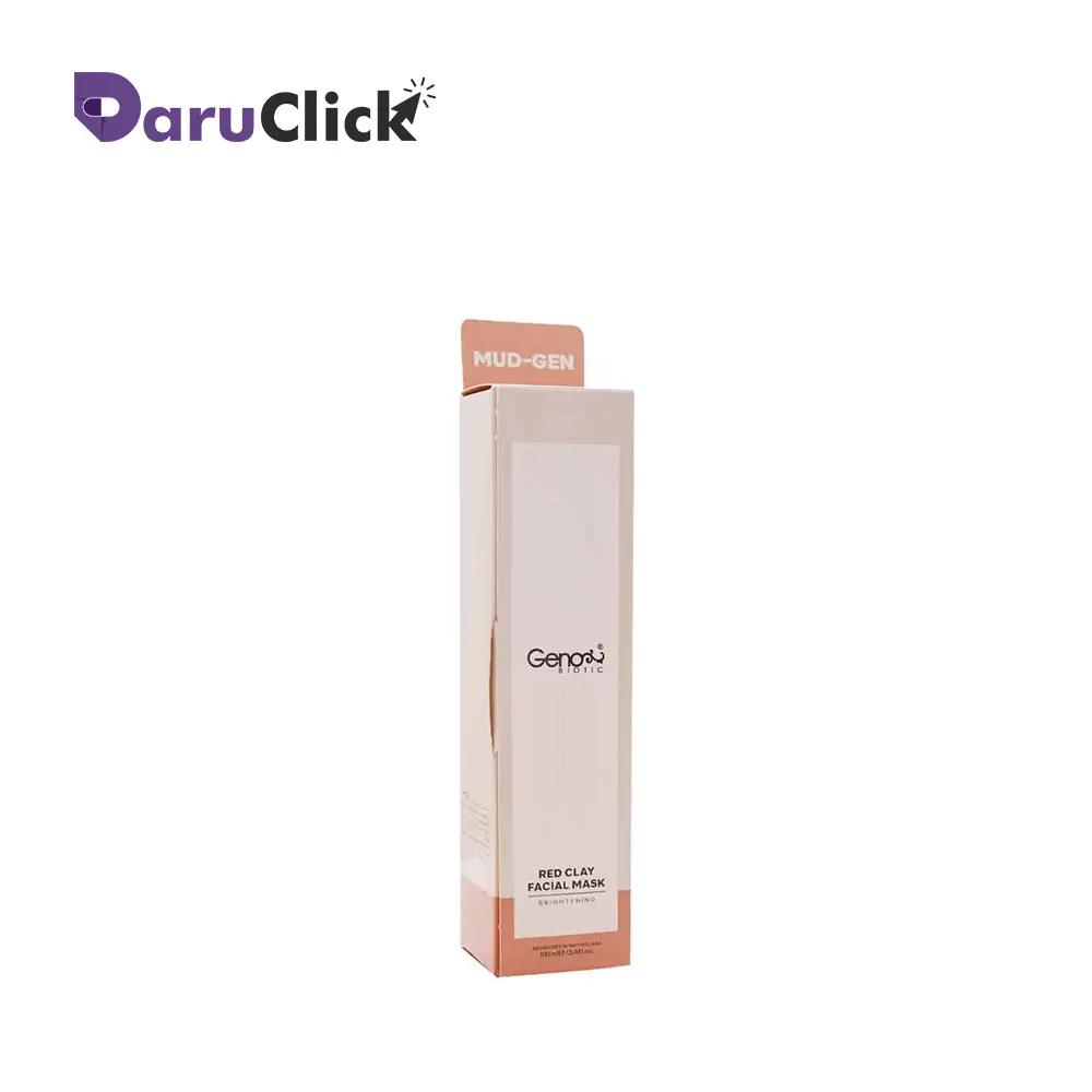 138 ژنوبایوتیک ماسک خاک رس قرمز صورت و گردن 100 میل - تصویر 1